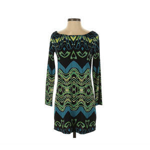 Diane von Furstenberg Tacita Silk Dress Geometric Sheath Dress Art to Wear